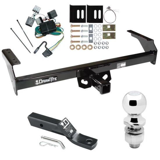 Custom Fit Trailer Hitch Wiring Harness (Plug & Play) 2" Drop Ball-Mount w/ Pin/Clip 2" Chrome Ball Installation Hardware Installation Instructions 75186 118353 23 63845 Draw-Tite Trailer Tow Hitch 88-97 Nissan D21 Pickup Complete Package W Trailer Tow Hitch For 88-97 Nissan D21 Pickup Complete Package w/ Wiring and 2" Ball