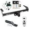 Trailer Tow Hitch For 88-97 Nissan D21 Pickup Complete Package w/ Wiring and 2" Ball