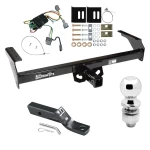 Trailer Tow Hitch For 98-04 Nissan Frontier Complete Package w/ Wiring and 2" Ball