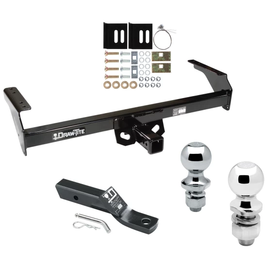 Trailer Tow Hitch For 98-04 Nissan Frontier 88-97 Pickup 86-94 D21 Receiver w/ 1-7/8" and 2" Ball