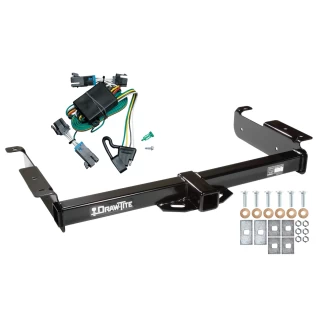 Trailer Tow Hitch For 00-02 Chevrolet Express GMC Savana 1500 2500 3500 w/ Wiring Harness Kit