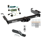 Trailer Tow Hitch For 03-27 Chevy Express GMC Savana 1500 2500 3500 Complete Package w/ Wiring and 2" Ball