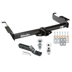 Trailer Tow Hitch For 96-27 Chevy Express GMC Savana Van Except Cutaway Models Receiver w/ 1-7/8" and 2" Ball