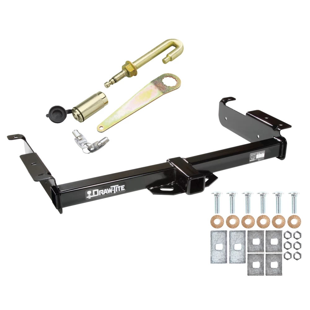 Trailer Tow Hitch For 96-24 Chevy Express GMC Savana Van Class 3 5K 2" Receiver w/ J-Pin Anti-Rattle Lock Trailer Tow Hitch For 96-24 Chevy Express GMC Savana Van Class 3 5K 2" Receiver w/ J-Pin Anti-Rattle Lock