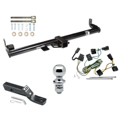 Trailer Tow Hitch For 98-06 Jeep Wrangler TJ All Models Complete Package w/ Wiring and 1-7/8" Ball