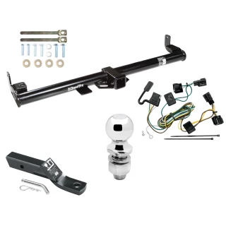 Trailer Tow Hitch For 98-06 Jeep Wrangler TJ All Models Complete Package w/ Wiring and 2" Ball