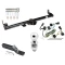 Trailer Tow Hitch For 98-06 Jeep Wrangler TJ All Models Complete Package w/ Wiring and 2" Ball