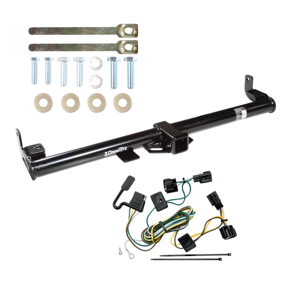 Trailer Tow Hitch For 98-06 Jeep Wrangler TJ All Models w/ Wiring Harness Kit