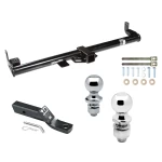 Trailer Tow Hitch For 97-06 Jeep Wrangler TJ All Models Receiver w/ 1-7/8" and 2" Ball