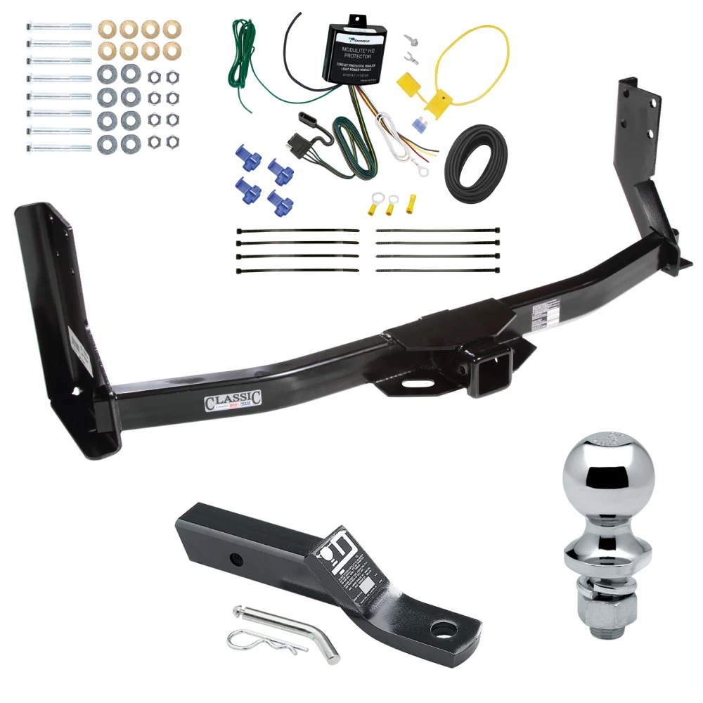 Trailer Tow Hitch For 02-06 Freightliner Dodge Sprinter 2500 3500 Complete Package w/ Wiring and 1-7/8" Ball