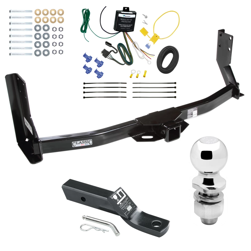 Trailer Tow Hitch For 02-06 Freightliner Dodge Sprinter 2500 3500 Complete Package w/ Wiring and 2" Ball