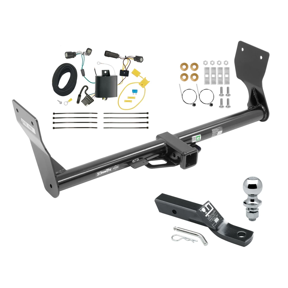 Trailer Tow Hitch For 15-18 Ford Edge SE & SEL Package w/ Wiring and 1-7/8" Ball