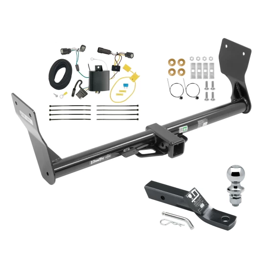Trailer Tow Hitch For 15-18 Ford Edge SE & SEL Package w/ Wiring and 1-7/8" Ball