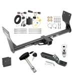 Trailer Tow Hitch For 15-18 Ford Edge Sport & Titanium Deluxe Package Wiring 2" Ball and Lock