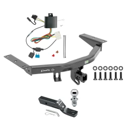 Trailer Tow Hitch For 14-20 Acura MDX All Models Complete Package w/ Wiring and 1-7/8" Ball