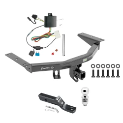 Trailer Tow Hitch For 14-20 Acura MDX All Models Complete Package w/ Wiring and 2" Ball