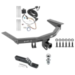 Trailer Tow Hitch For 16-22 Honda Pilot All Models Complete Package w/ Wiring and 1-7/8" Ball