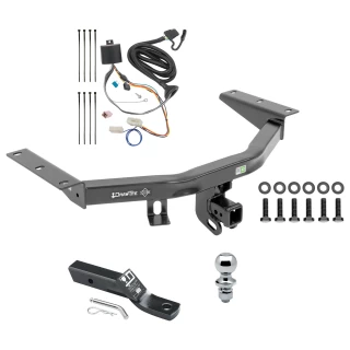 Trailer Tow Hitch For 16-22 Honda Pilot All Models Complete Package w/ Wiring and 1-7/8" Ball