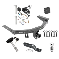 Trailer Tow Hitch For 16-22 Honda Pilot All Models Deluxe Package Wiring 2" Ball and Lock