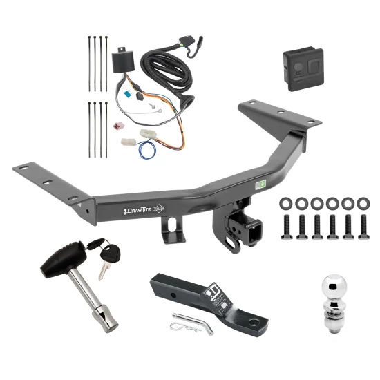 Trailer Tow Hitch For 16-22 Honda Pilot All Models Deluxe Package Wiring 2" Ball and Lock
