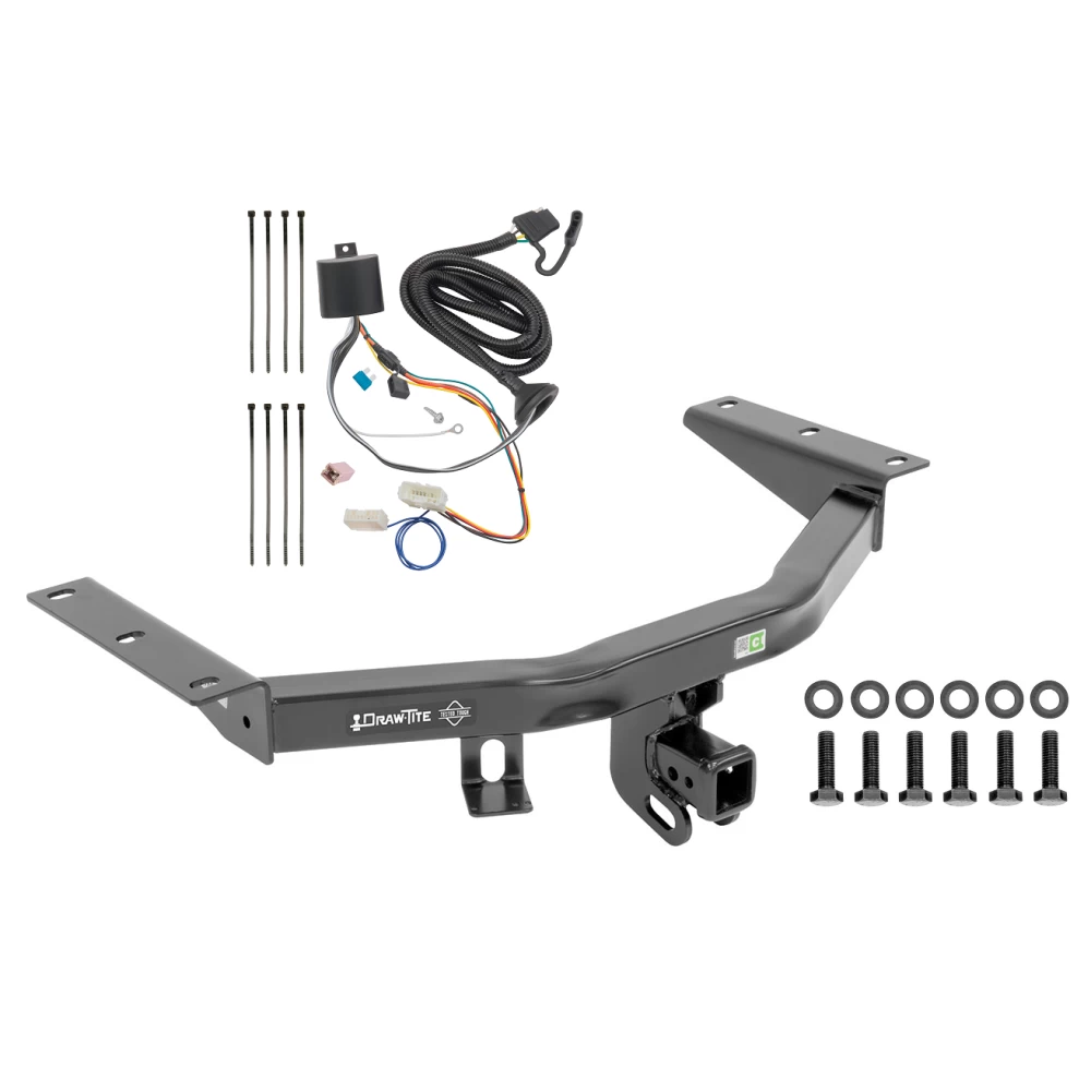 Trailer Tow Hitch For 16-22 Honda Pilot All Models w/ Wiring Harness Kit