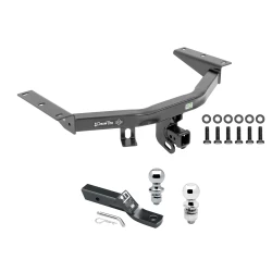 Trailer Tow Hitch For 14-20 Acura MDX 16-22 Honda Pilot Receiver w/ 1-7/8" and 2" Ball