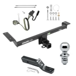 Trailer Tow Hitch For 12-19 Land Rover Range Rover Evoque Complete Package w/ Wiring and 1-7/8" Ball