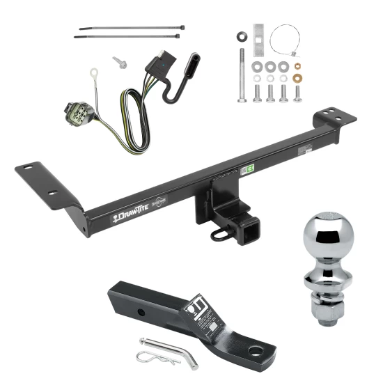 Trailer Tow Hitch For 12-19 Land Rover Range Rover Evoque Complete Package w/ Wiring and 1-7/8" Ball