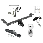 Trailer Tow Hitch For 12-19 Land Rover Range Rover Evoque Deluxe Package Wiring 2" Ball and Lock