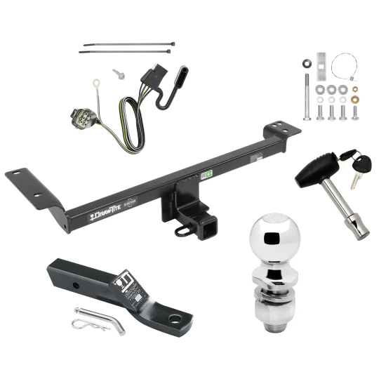 Trailer Tow Hitch For 12-19 Land Rover Range Rover Evoque Deluxe Package Wiring 2" Ball and Lock
