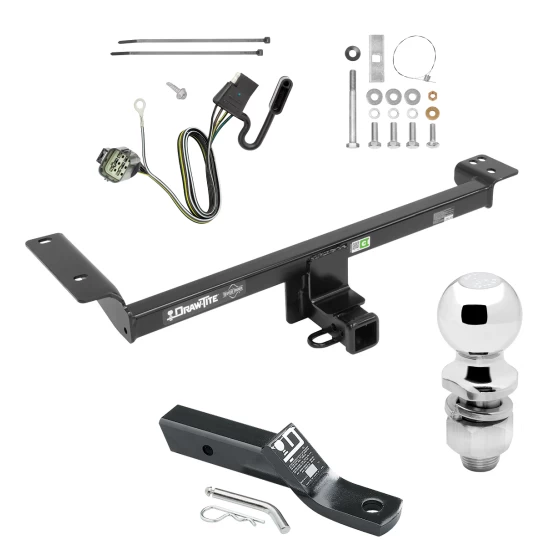 Trailer Tow Hitch For 12-19 Land Rover Range Rover Evoque Complete Package w/ Wiring and 2" Ball