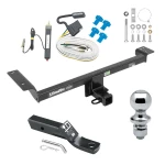 Custom Fit Trailer Hitch Wiring Harness (Requires Splicing) 2" Drop Ball-Mount w/ Pin/Clip 1-7/8" Chrome Ball Installation Hardware Installation Instructions 75227 20252 23 63816 Draw-Tite Trailer Tow Hitch 15-19 Land Rover Range Rover Evoque E Trailer Tow Hitch For 15-19 Land Rover Range Rover Evoque Excluding Autobiography Complete Package w/ Wiring and 1-7/8" Ball