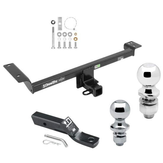 Trailer Tow Hitch For 12-19 Land Rover Range Rover Evoque Receiver w/ 1-7/8" and 2" Ball