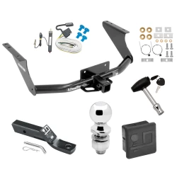 Trailer Tow Hitch For 09-10 Dodge Ram 1500 11-18 RAM 1500 19-24 Classic Deluxe Package Wiring 2" Ball and Lock
