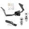 Trailer Tow Hitch For 11-18 RAM 1500 19-23 Classic 11-14 Dodge Ram Receiver w/ 1-7/8" and 2" Ball