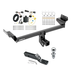 Trailer Tow Hitch For 15-18 Ford Edge Sport & Titanium Complete Package w/ Wiring and 1-7/8" Ball