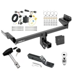 Trailer Tow Hitch For 15-18 Ford Edge Sport & Titanium Deluxe Package Wiring 2" Ball and Lock