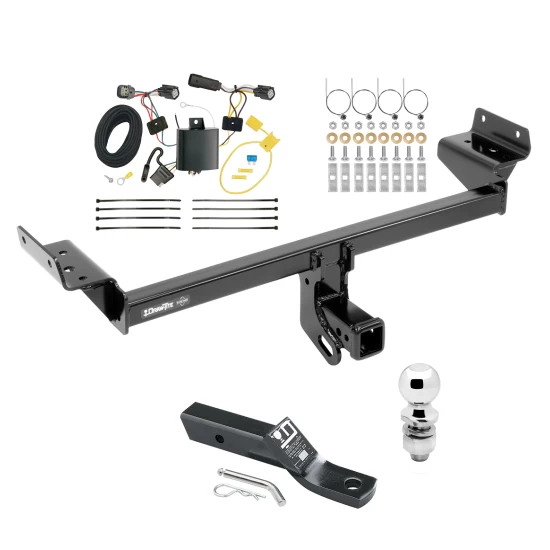 Trailer Tow Hitch For 15-18 Ford Edge Sport & Titanium Complete Package w/ Wiring and 2" Ball