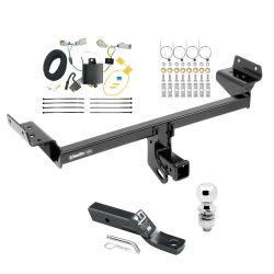 Trailer Tow Hitch For 16-18 Lincoln MKX All Models Complete Package w/ Wiring and 1-7/8" Ball
