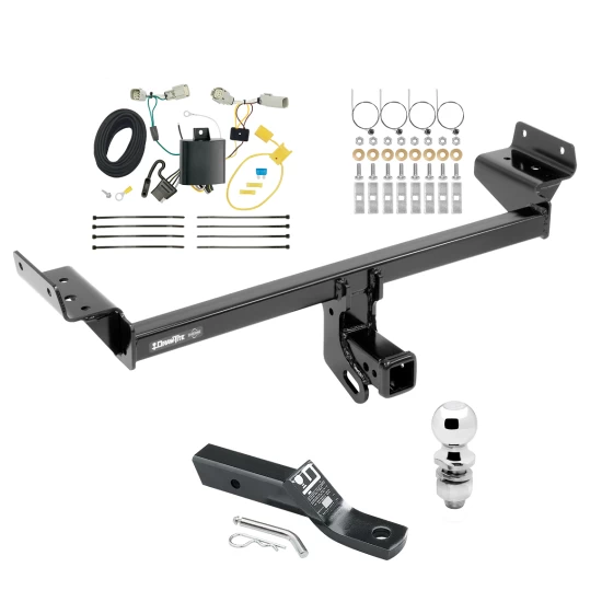 Trailer Tow Hitch For 16-18 Lincoln MKX All Models Complete Package w/ Wiring and 1-7/8" Ball