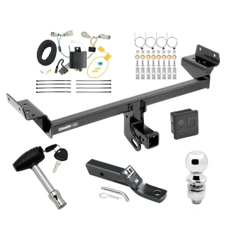 Trailer Tow Hitch For 16-18 Lincoln MKX All Models Deluxe Package Wiring 2" Ball and Lock