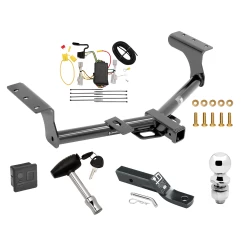 Trailer Tow Hitch For 06-12 Toyota RAV4 All Models Deluxe Package Wiring 2" Ball and Lock