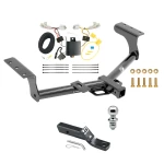 Trailer Tow Hitch For 13-18 Toyota RAV4 All Models Complete Package w/ Wiring and 1-7/8" Ball