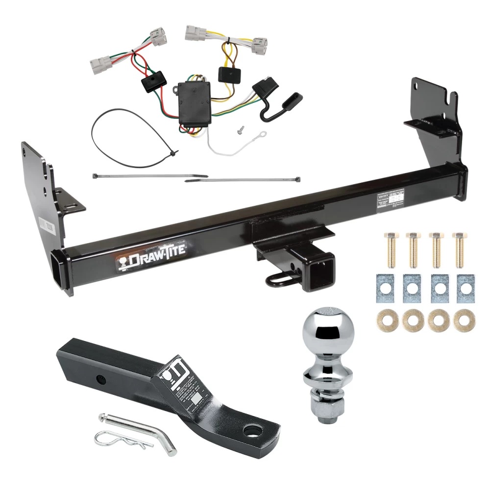 Custom Fit Trailer Hitch Wiring Harness (Plug & Play) 2" Drop Ball-Mount w/ Pin/Clip 1-7/8" Chrome Ball Installation Hardware Installation Instructions 75236 118496 23 63816 Draw-Tite Trailer Tow Hitch 05-15 Toyota Tacoma Except X-Runner Co Trailer Tow Hitch For 05-15 Toyota Tacoma Except X-Runner Complete Package w/ Wiring and 1-7/8" Ball