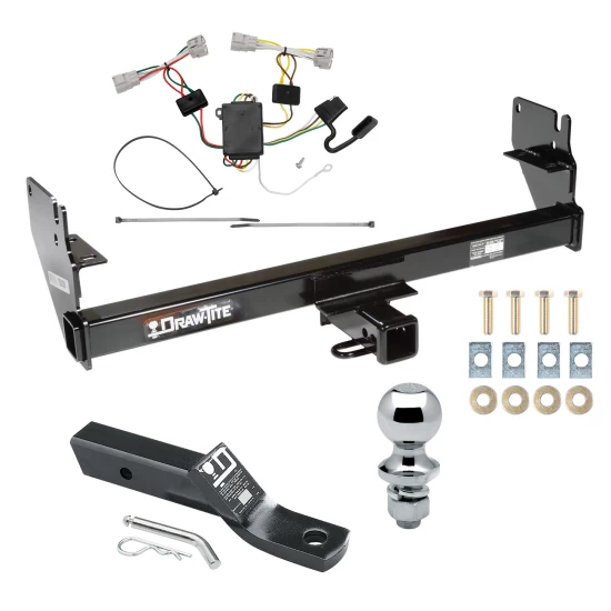 Custom Fit Trailer Hitch Wiring Harness (Plug & Play) 2" Drop Ball-Mount w/ Pin/Clip 1-7/8" Chrome Ball Installation Hardware Installation Instructions 75236 118496 23 63816 Draw-Tite Trailer Tow Hitch 05-15 Toyota Tacoma Except X-Runner Co Trailer Tow Hitch For 05-15 Toyota Tacoma Except X-Runner Complete Package w/ Wiring and 1-7/8" Ball