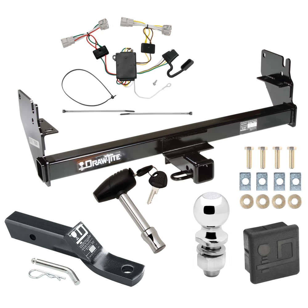 Trailer Tow Hitch For 05-15 Toyota Tacoma Deluxe Package Wiring 2" Ball and Lock