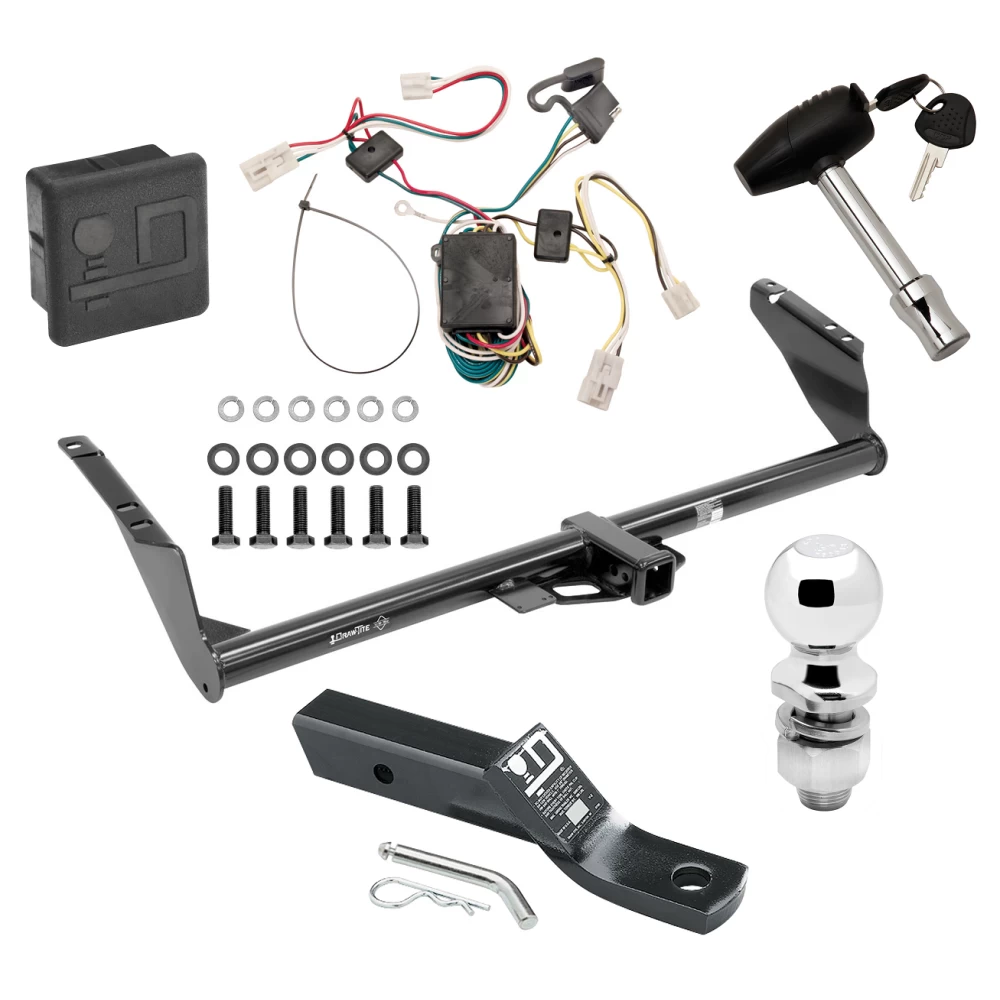 Trailer Tow Hitch For 04-10 Toyota Sienna All Models Deluxe Package Wiring 2" Ball and Lock