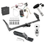 Trailer Tow Hitch For 04-10 Toyota Sienna All Models Deluxe Package Wiring 2" Ball and Lock