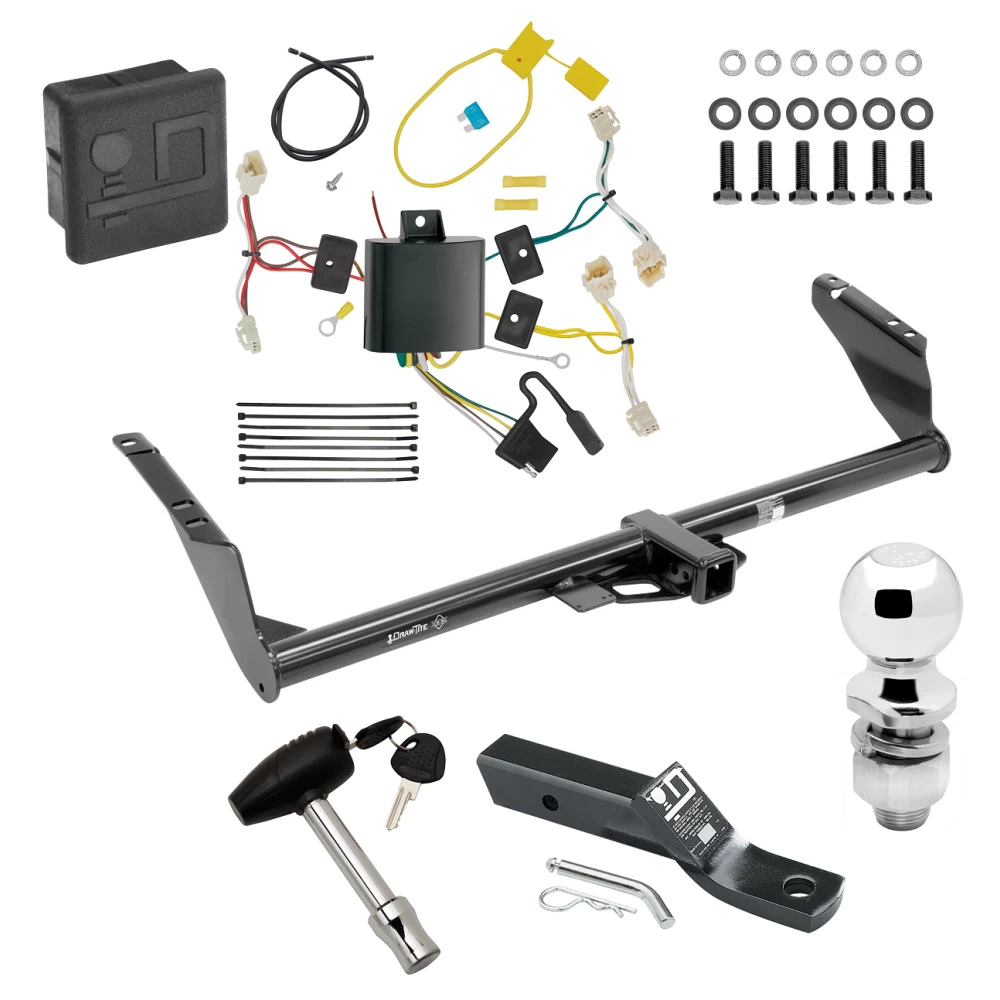 Trailer Tow Hitch For 15-20 Toyota Sienna Exc SE Deluxe Package Wiring 2" Ball and Lock