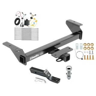 Trailer Tow Hitch For 16-23 Toyota Tacoma All Models Complete Package w/ Wiring and 1-7/8" Ball